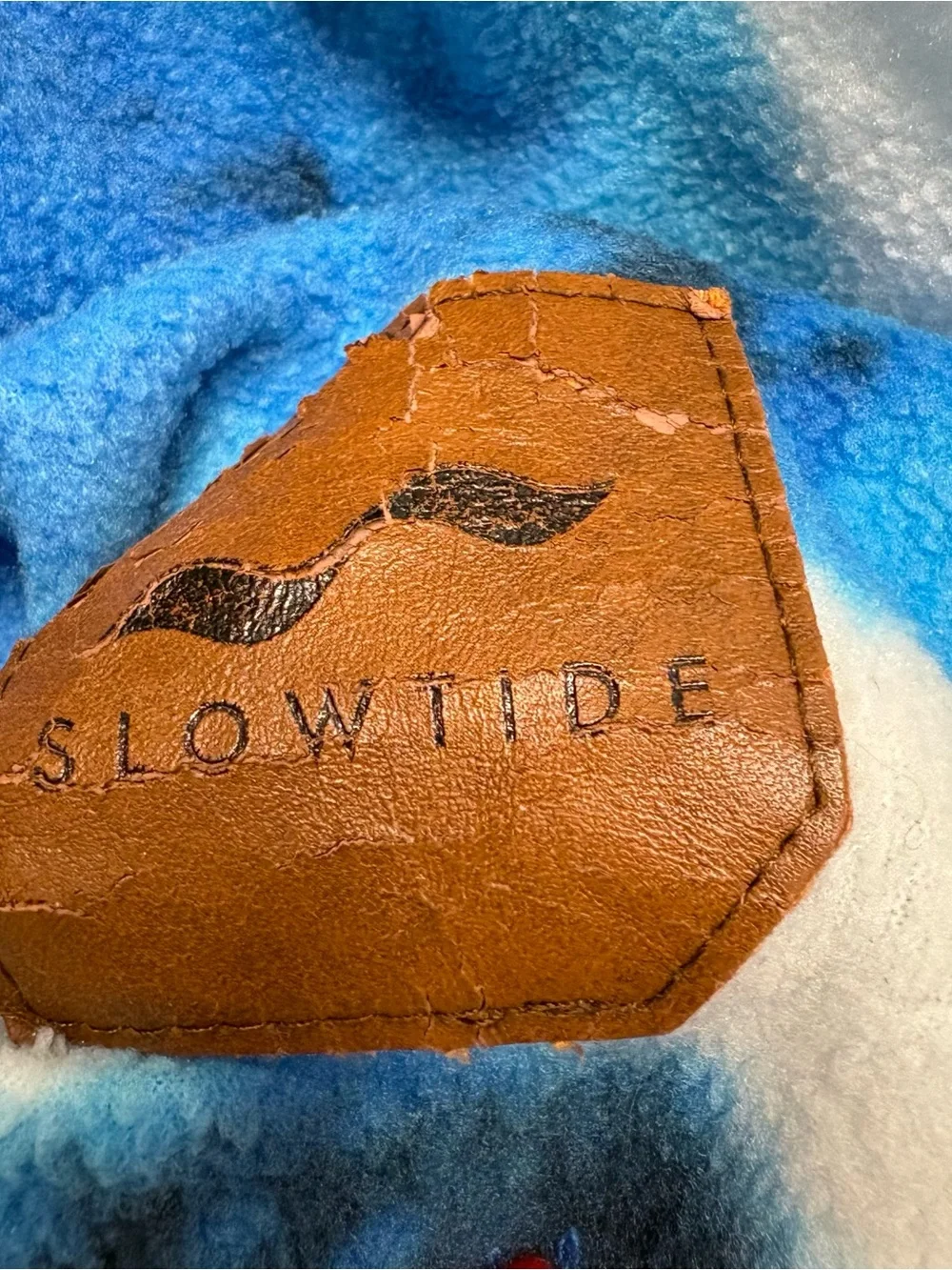 Slowtide Blue Tie-Dye Fleece Throw Blanket